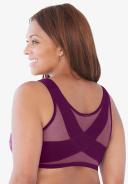 Plus Size Women's Front Close Wireless Posture Bra by Comfort Choice in Classic Red (Size 48 C)