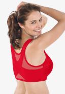 Plus Size Women's Front Close Wireless Posture Bra by Comfort Choice in Shell Pink (Size 52 B)