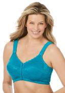 Plus Size Women's Lace Wireless Posture Bra by Comfort Choice in Dark Turq Lace (Size 38 C)