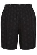 Plus Size Yours Curve Black Broderie Anglaise Shorts Size 30-32 | Women's Plus Size and Curve Fashion