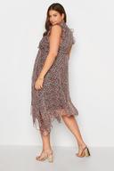 Plus Size Yours Curve Black Floral Hanky Hem Dress Size 20 | Women's Plus Size and Curve Fashion