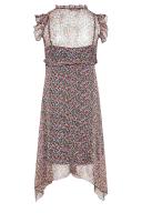 Plus Size Yours Curve Black Floral Hanky Hem Dress Size 26-28 | Women's Plus Size and Curve Fashion