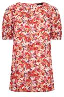 Plus Size Yours Curve Orange Floral Short Sleeve Blouse Size 20 | Women's Plus Size and Curve Fashion