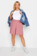 Plus Size Yours Curve Pink Broderie Anglaise Shorts Size 22-24 | Women's Plus Size and Curve Fashion