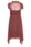 Plus Size Yours Curve Red Animal Print Hanky Hem Dress Size 20 | Women's Plus Size and Curve Fashion