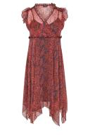 Plus Size Yours Curve Red Animal Print Hanky Hem Dress Size 22-24 | Women's Plus Size and Curve Fashion