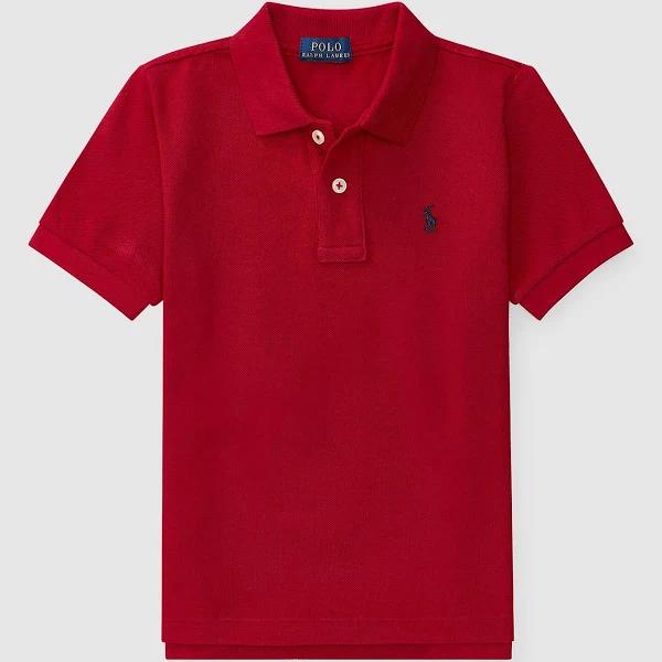 Polo Ralph Lauren - Boy's Red Polo Shirts - The Iconic Mesh Polo Shirt - Kids - Size 7 Yrs at The Iconic