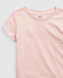 Polo Ralph Lauren - Girl's Pink Basic T-shirts - Cotton Jersey Tee - Teens - Size S at The Iconic