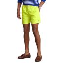 Polo Ralph Lauren Men's Neon Yellow Logo Embroidered Swim Shorts, Size Medium in Neon Yellow