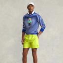 Polo Ralph Lauren Men's Neon Yellow Logo Embroidered Swim Shorts, Size Medium in Neon Yellow