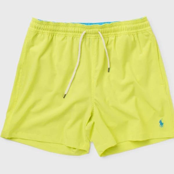 Polo Ralph Lauren Men's Neon Yellow Logo Embroidered Swim Shorts, Size X-Large in Neon Yellow
