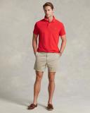 Polo Ralph Lauren - Men's Red Polo Shirts - Custom Slim Fit Mesh Polo Shirt - Size M at The Iconic