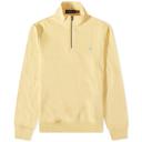 Polo Ralph Lauren Men's Vintage Fleece Quarter Zip Sweat in Empire Yellow, Size Small | END. Clothing