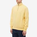 Polo Ralph Lauren Men's Vintage Fleece Quarter Zip Sweat in Empire Yellow, Size Small | END. Clothing