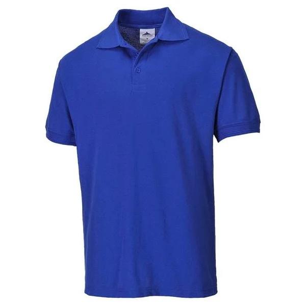 Portwest Mens Naples Polo Shirt Royal Blue L