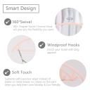 Premium Velvet Hangers (Pack of 50) Heavyduty- Non Slip No Shoulder Bump Suit Hangers - Chrome Hooks,Space Saving Clothes Hangers,Rounded Hangers
