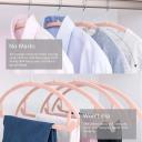Premium Velvet Hangers (Pack of 50) Heavyduty- Non Slip No Shoulder Bump Suit Hangers - Chrome Hooks,Space Saving Clothes Hangers,Rounded Hangers