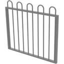 ProtectorAl Protector Aluminium 975 x 900mm Loop Top Garden Gate - to Suit Self Closing Hinges - Woodland Grey