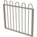 ProtectorAl Protector Aluminium 975 x 900mm Loop Top Garden Gate - to Suit Self Closing Hinges - Woodland Grey