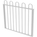 ProtectorAl Protector Aluminium 975 x 900mm Loop Top Garden Gate - to Suit Self Closing Hinges - Woodland Grey