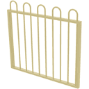 ProtectorAl Protector Aluminium 975 x 900mm Loop Top Garden Gate - to Suit Self Closing Hinges - Woodland Grey