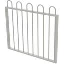 ProtectorAl Protector Aluminium 975 x 900mm Loop Top Garden Gate - to Suit Self Closing Hinges - Woodland Grey