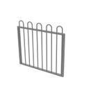 ProtectorAl Protector Aluminium 975 x 900mm Loop Top Garden Gate - to Suit Self Closing Hinges - Woodland Grey