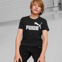Puma Boys' Essentials Logo Tee / T-Shirt / Tshirt - Black AU Size 2 - AfterPay & zipPay Available