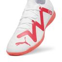 Puma Future Play It Indoor Football Boots, Men's, Size: 13, White/Fire Orchid - Synthetics/textile