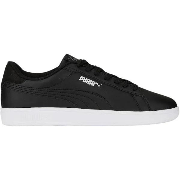 Puma Puma Smash 3.0 L Black, Mens/Women Sneakers, Size US 6.5 - Color Puma Black - Puma Black - Puma White