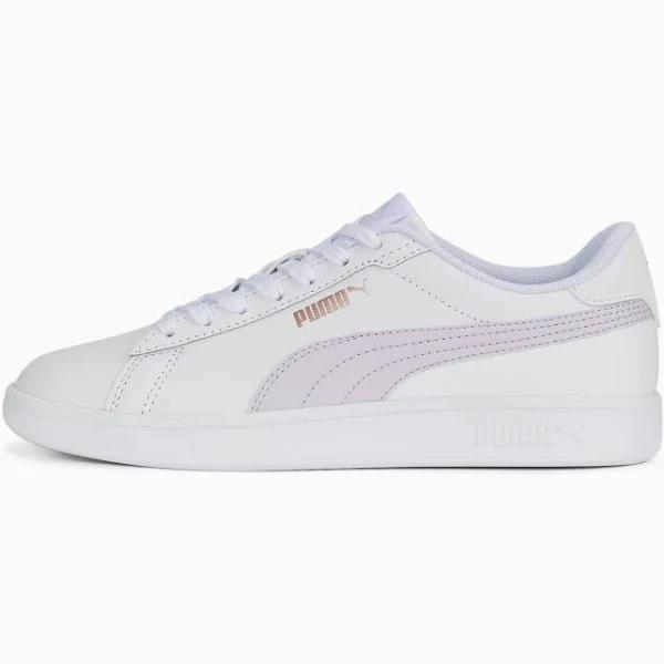 Puma Puma Smash 3.0 L White, Mens/Womens Sneakers, Size US 9.5 - Color Puma White - Spring Lavender - Rose Gold