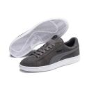 Puma Smash V2 Grey, Mens/Womens Sneakers, Size US 5 - Color Castlerock - Puma Black - Puma White