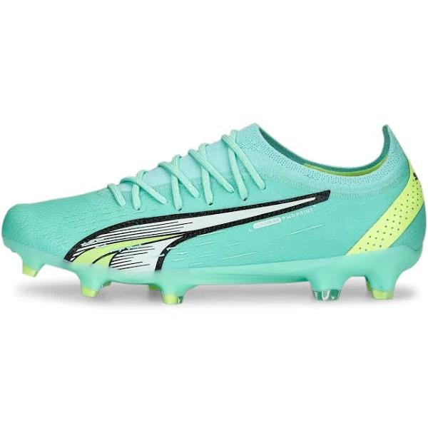 Puma Ultra Ultimate FG/AG Firm Ground Soccer Cleat Peppermint/White/Yellow in Green - Size 5