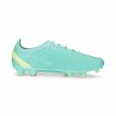 Puma Ultra Ultimate FG/AG Soccer Cleats Shoes, Electric Peppermint/White/Fast Yellow, 13