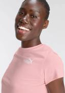 Puma - Women's Pink Short Sleeve T-shirts - Essentials Embroidery T-Shirt - Size XXL at The Iconic