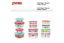 Pyrex 8pcs Glass Food Storage Lock Containers With Lid Hello Kitty / Star Wars / Mickey Mouse Star Wars