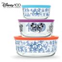 Pyrex 8pcs Glass Food Storage Lock Containers With Lid Hello Kitty / Star Wars / Mickey Mouse Star Wars