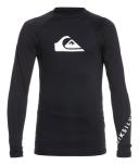 Quiksilver Boys' All Time Long Sleeve UPF 50 Rash Guard Toddler Shirt - Black 6 - Swimoutlet.com