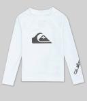 Quiksilver Boys' All Time Long Sleeve UPF 50 Rash Guard Toddler Shirt - White 2 - Swimoutlet.com