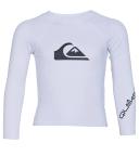 Quiksilver Boys' All Time Long Sleeve UPF 50 Rash Guard Toddler Shirt - White - Swimoutlet.com