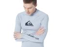 Quiksilver Men's All Time Long Sleeve UPF 50 Rash Guard - Sleet Heather - Swimoutlet.com