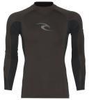 Quiksilver Men's All Time Long Sleeve UPF 50 Rash Guard - Sleet Heather - Swimoutlet.com
