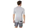 Quiksilver Men's All Time Short Sleeve UPF 50 Rash Guard - Sleet Heather - Swimoutlet.com