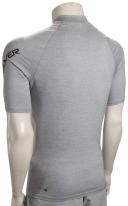Quiksilver Men's All Time Short Sleeve UPF 50 Rash Guard - Sleet Heather - Swimoutlet.com