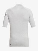 Quiksilver Men's All Time Short Sleeve UPF 50 Rash Guard - Sleet Heather - Swimoutlet.com