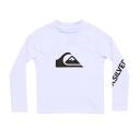 Quiksilver Youth All Time Long Sleeve UPF 50 Rash Guard Big Kid Shirt - White XL/16 - Swimoutlet.com