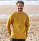 Rapanui Men's Recycled Organic Sweatshirt | Size: S | Ocean Blue Post-Consumer Organic Cotton | Recycled Sweater