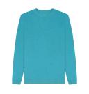 Rapanui Men's Recycled Organic Sweatshirt | Size: S | Ocean Blue Post-Consumer Organic Cotton | Recycled Sweater