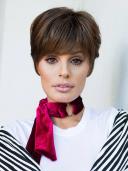 Raquel Welch Go For It Boy Cut Short Hair Wig With Longer Layers, R13F25 Praline Foil, by Hairuwear