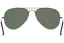 Ray-Ban Aviator Classic Sunglasses RB3025 W0879 - Polished Gunmetal Frame - Green Classic G-15 Lenses - 58mm